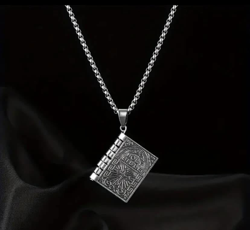 Stainless Steel Bible Necklace