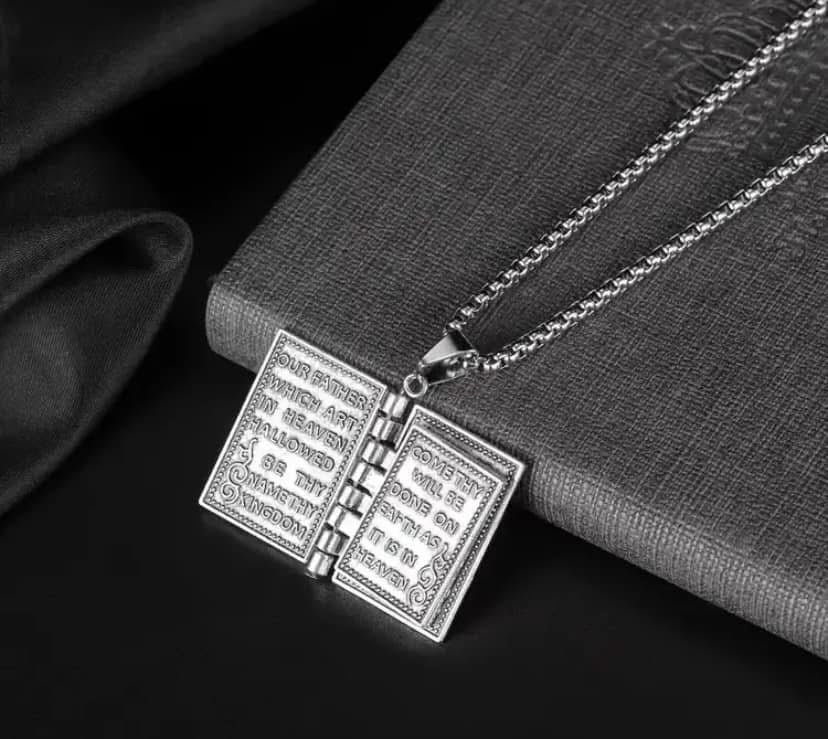 Stainless Steel Bible Necklace