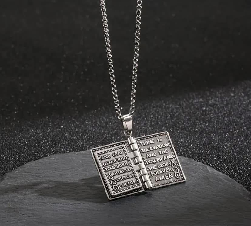 Stainless Steel Bible Necklace