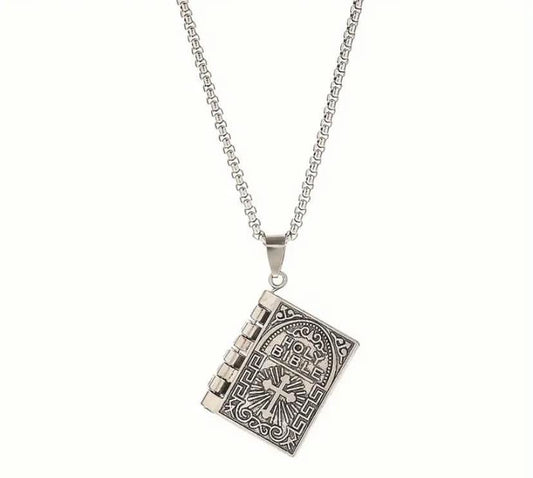 Stainless Steel Bible Necklace